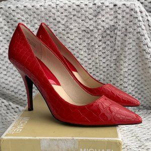 Michael Kors Beekman Red Crocodile Pump